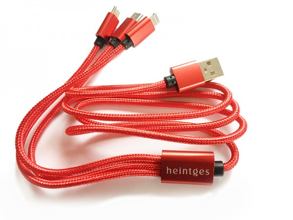 USB Ladekabel mit Heintges-Logo