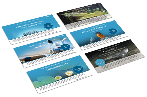 Gesamtpaket PowerPoint-Vorträge Fisch (6 Fachgebiete) inkl. Meeresfische