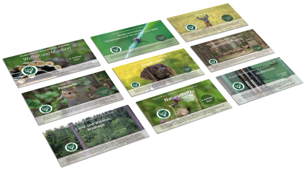 Gesamtpaket PowerPoint-Vorträge Jagd (9 Fachgebiete)